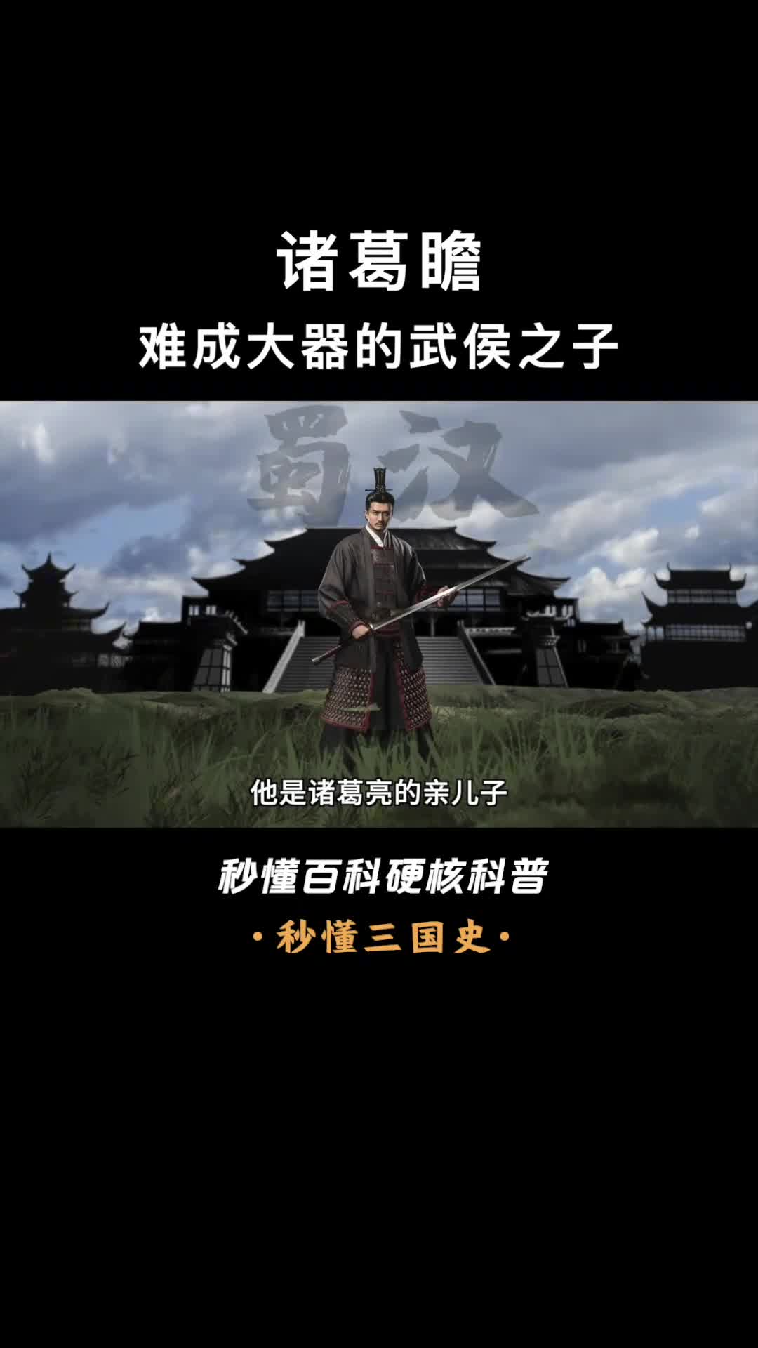 被指责名过其实的诸葛丞相之子诸葛瞻