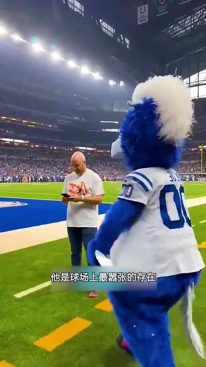 球场上横着走的存在吉祥物