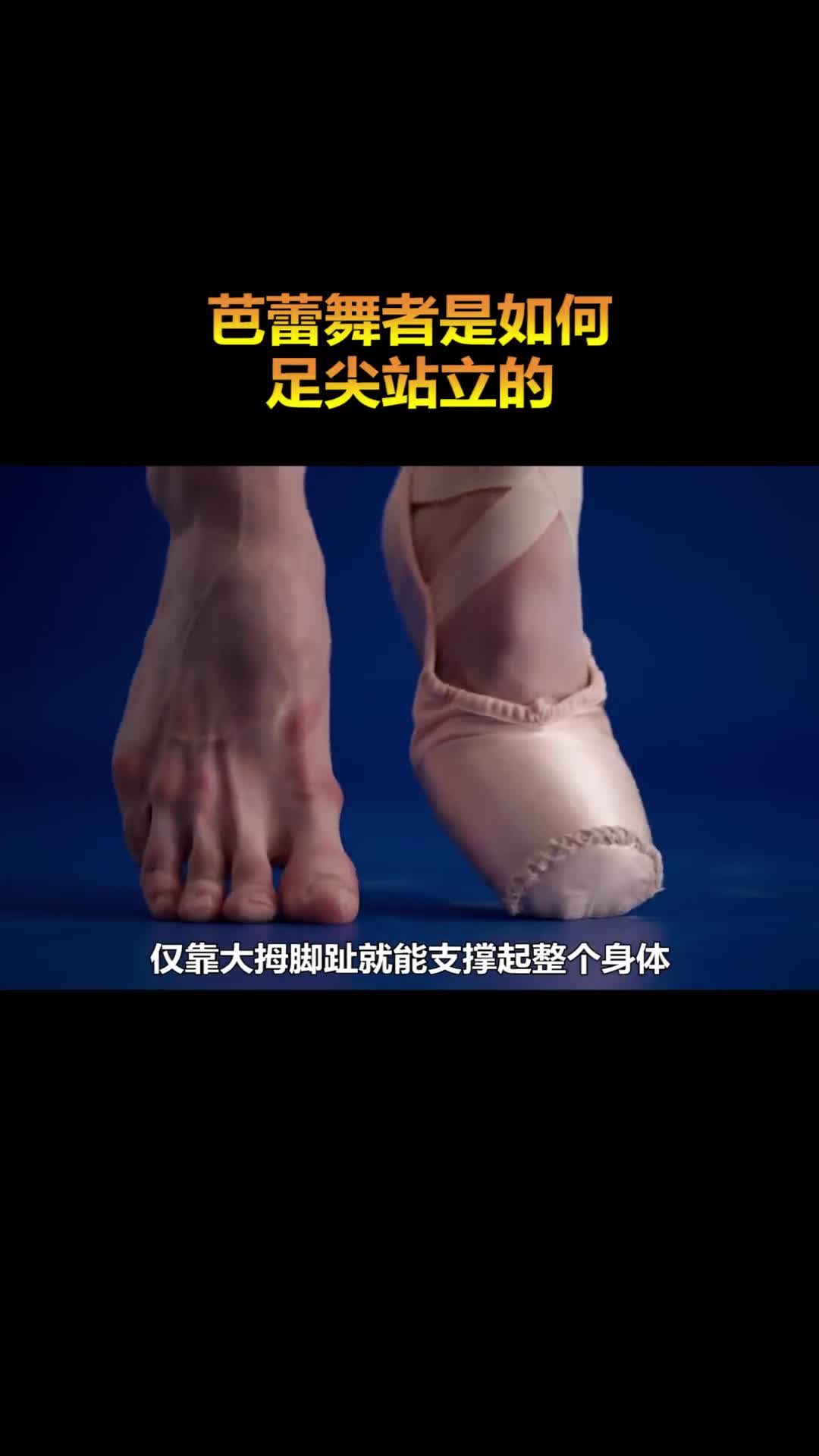 芭蕾舞者是如何脚尖站立的