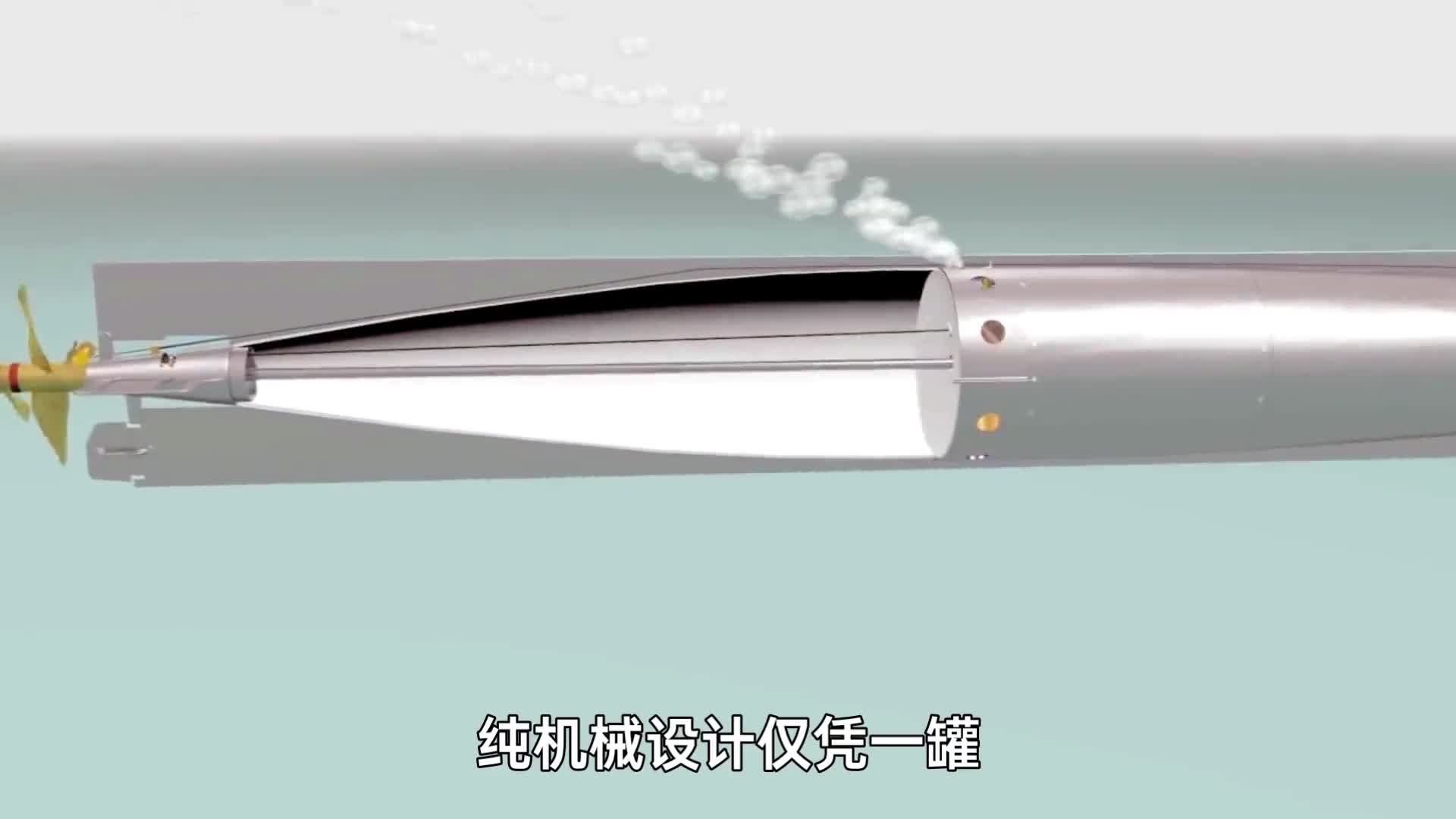 150年前的空气动力鱼雷3D动画演示工作原理