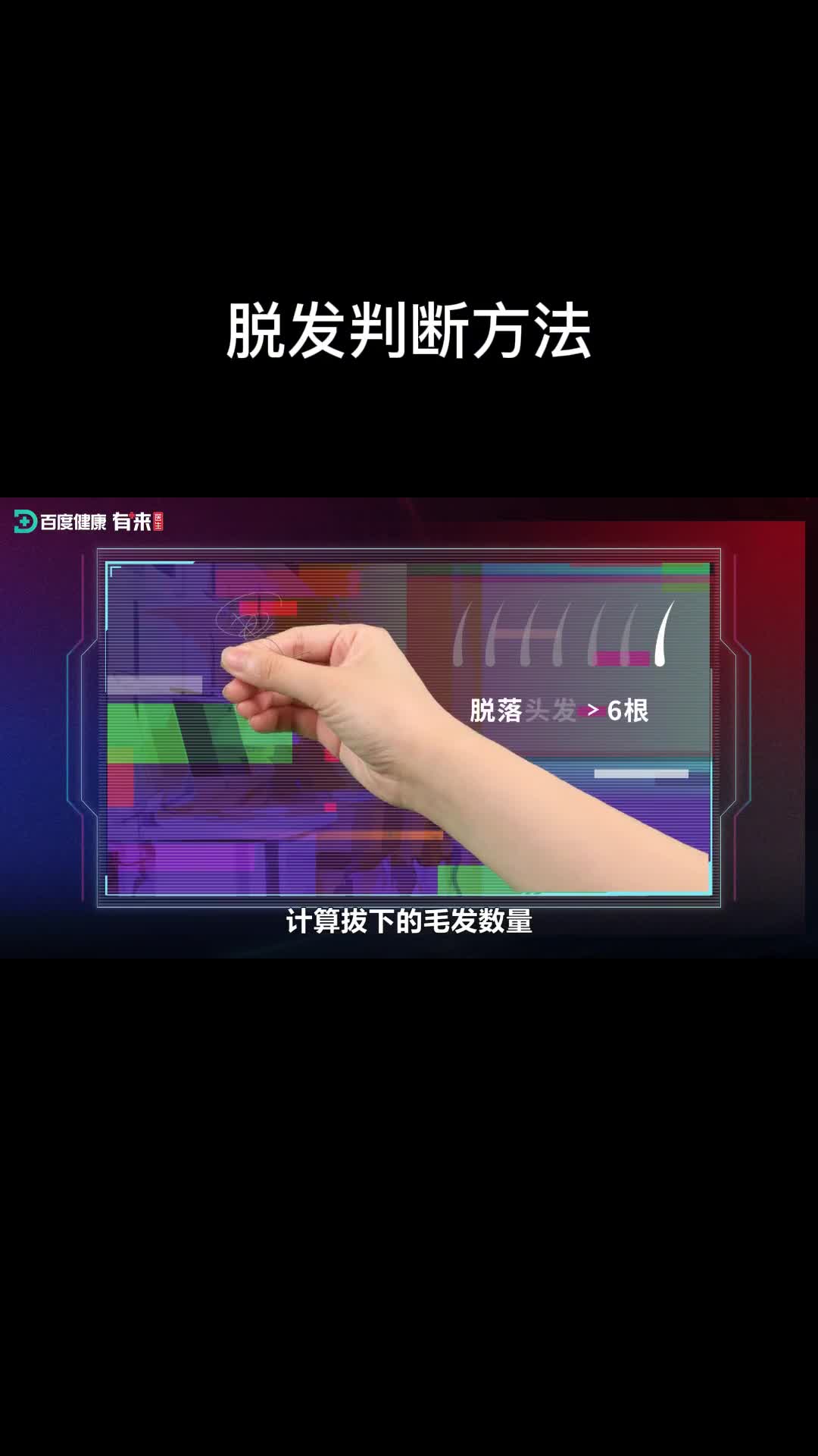 这是一个令人感到秃然的视频再问一句你的头发还好吗