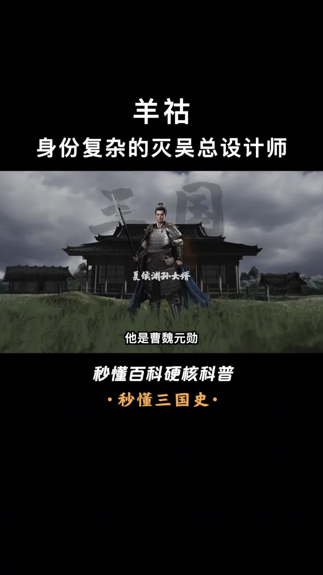 一口气看懂羊祜三国第一权二代一生未打胜仗却是公认名将