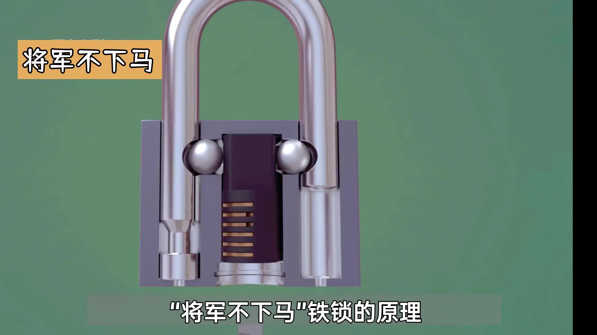 1分钟揭秘将军不下马钥匙的内部结构