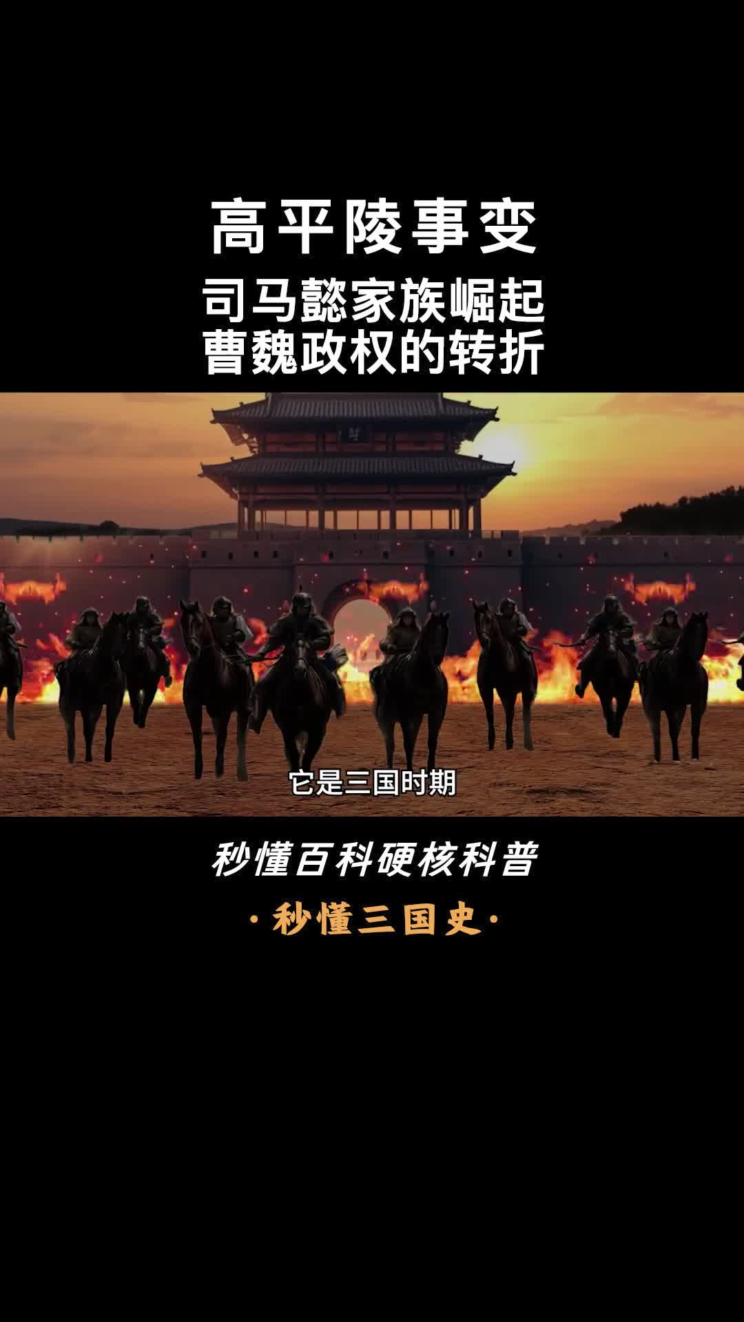 一口气看懂高平陵事变司马懿家族崛起曹魏政权的转折
