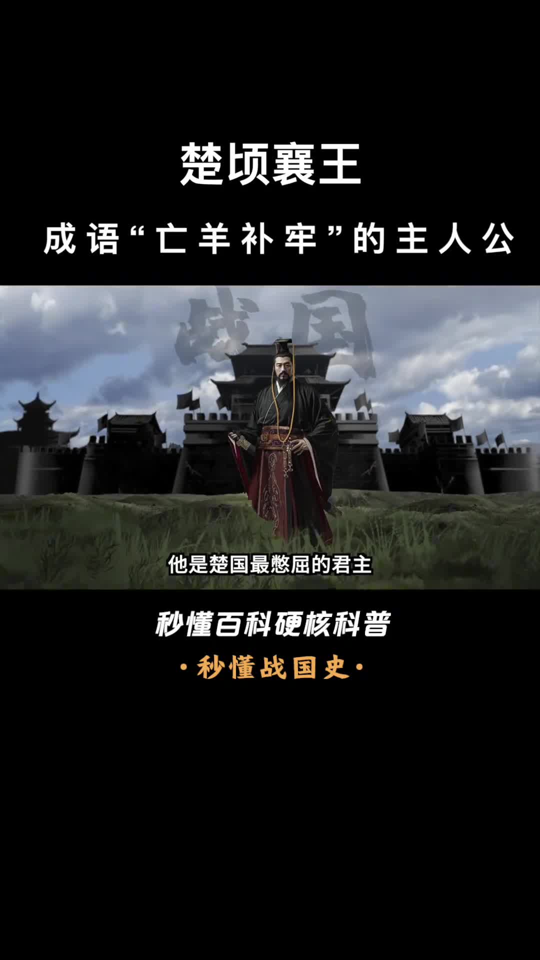 一口气看完楚顷襄王成语亡羊补牢的主人公