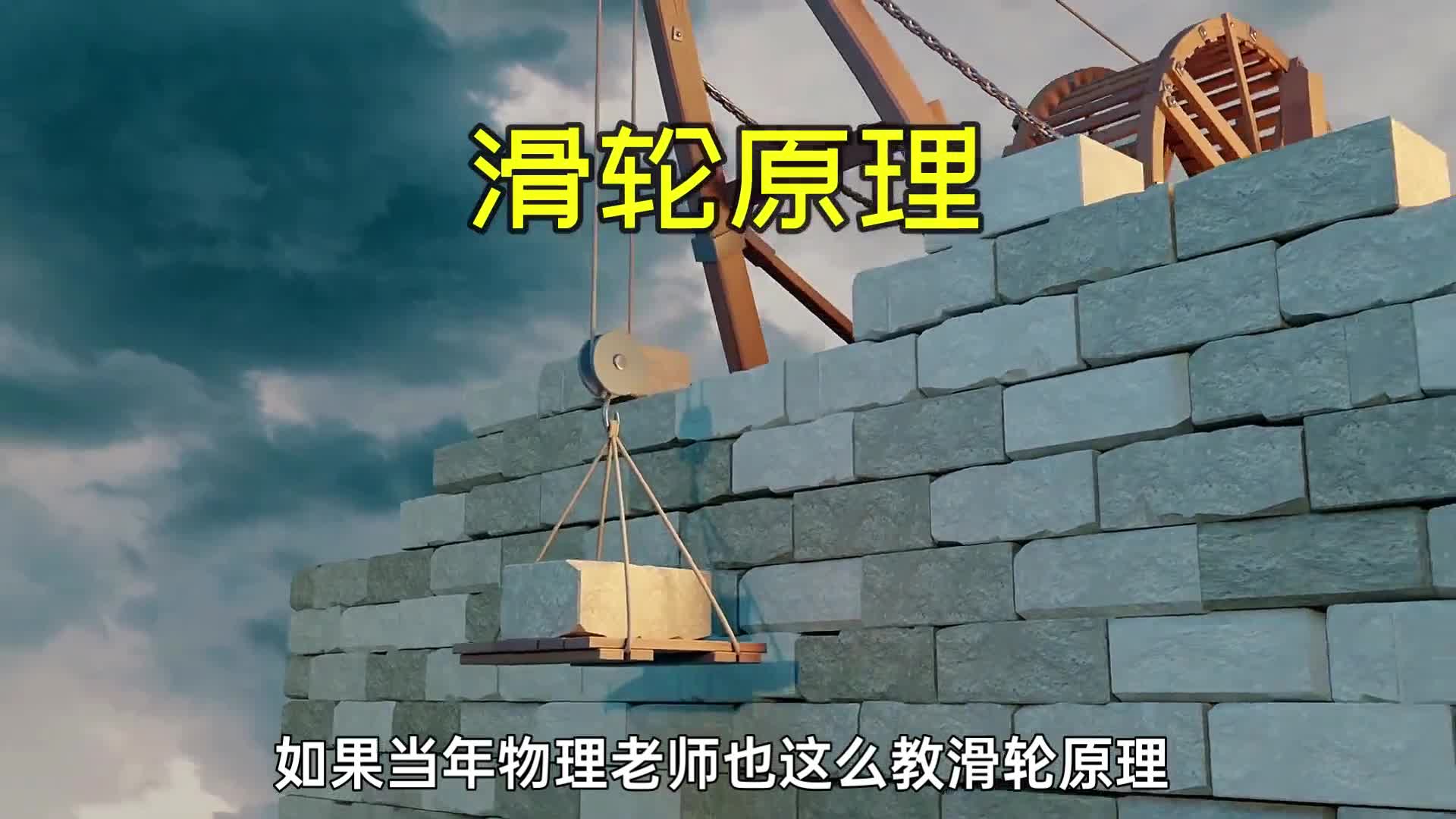 3D动画演示滑轮组省力原理