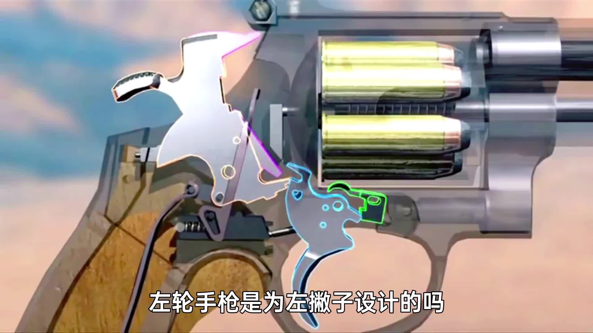 左轮手枪工作原理是为左撇子设计的吗