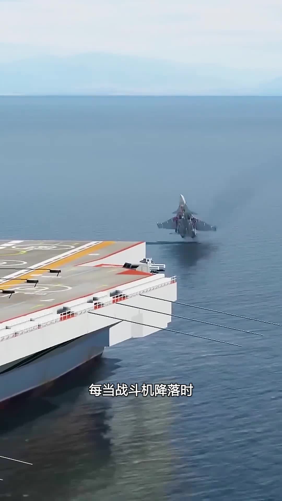 战斗机靠什么降落