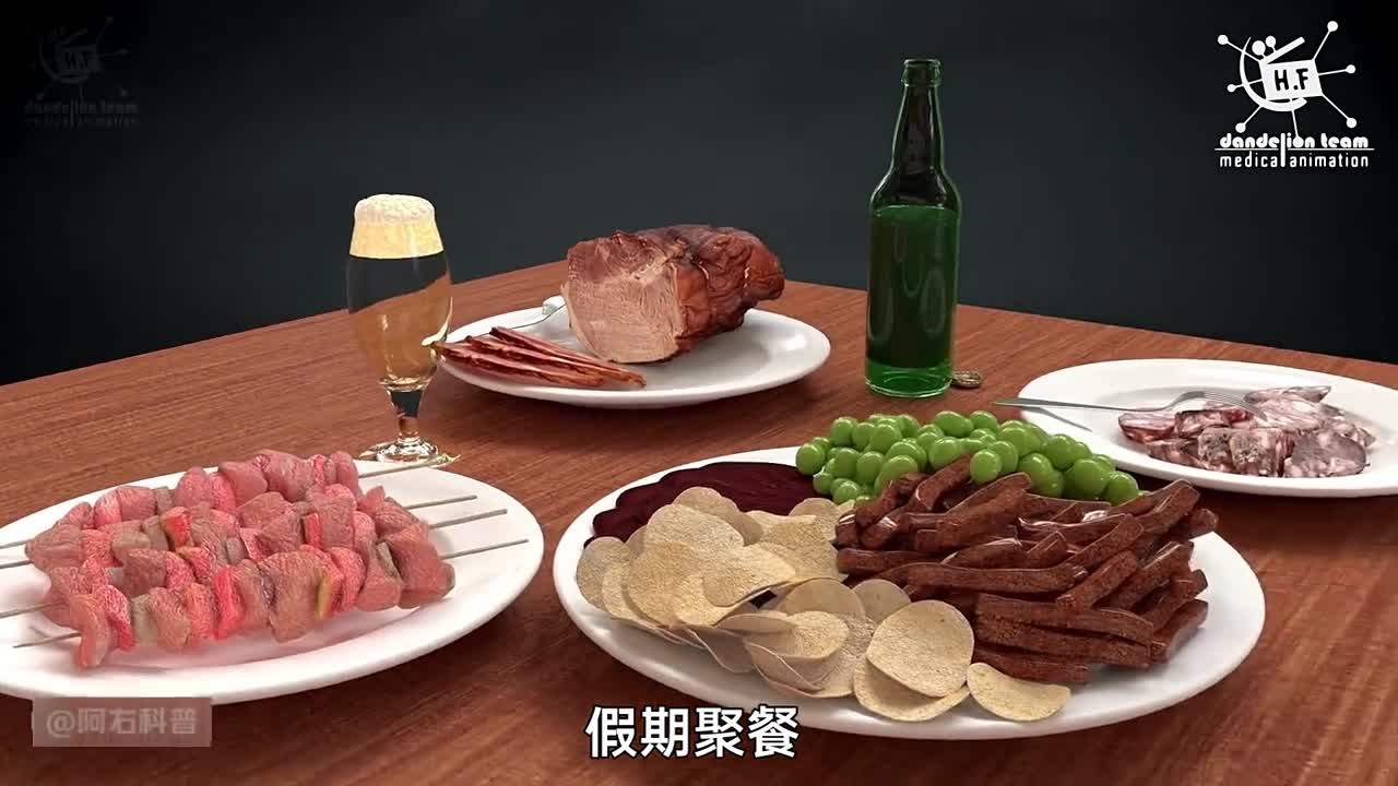为什么有人千杯不醉有人一杯就倒3D动画演示酒精的消化过程