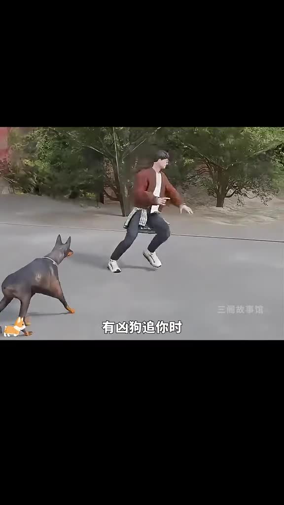 有恶狗追你该怎么办呢