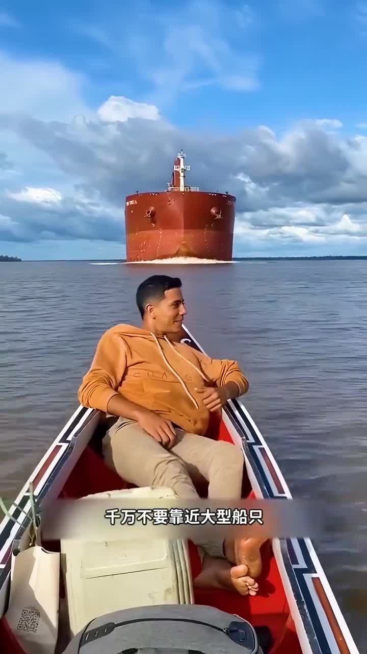 大型船只螺旋桨的威力