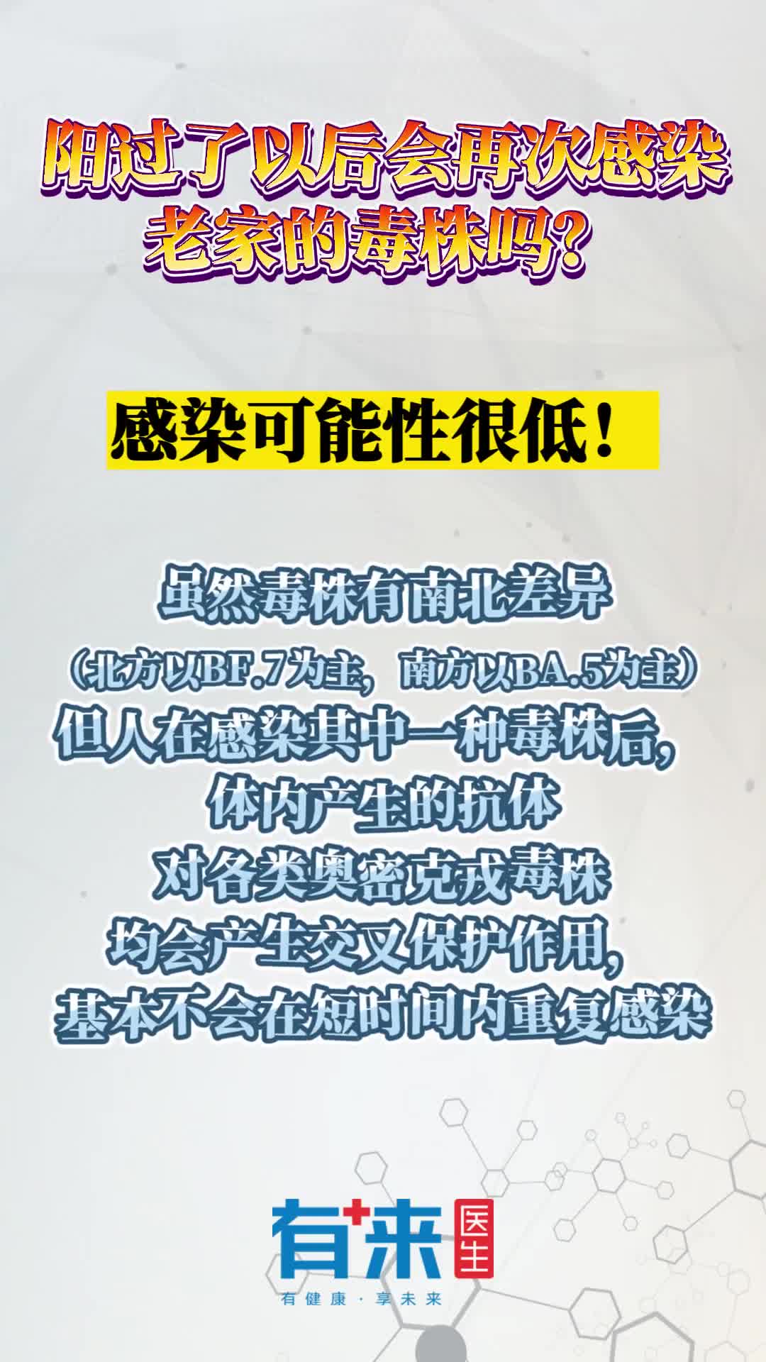 阳过后还能再次感染老家的毒株吗