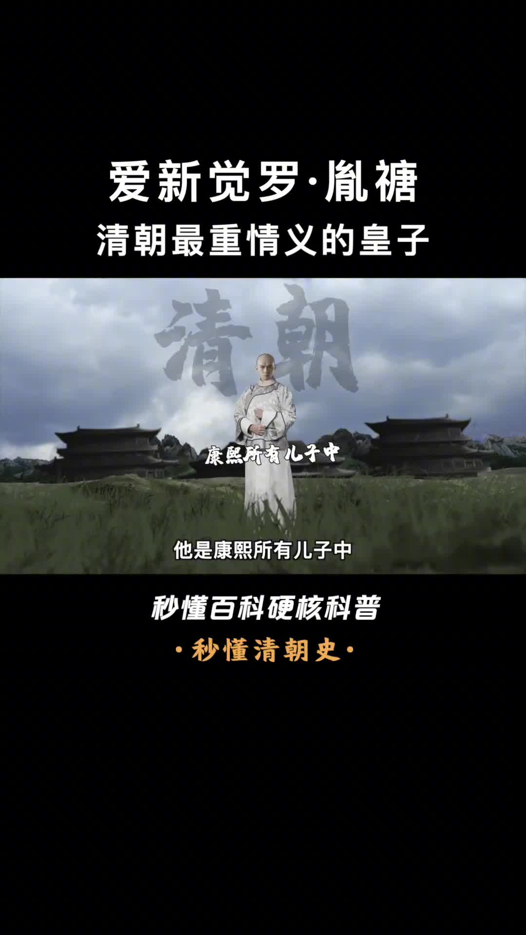 一口气看懂爱新觉罗胤禟康熙第九子清朝最重情义的皇子