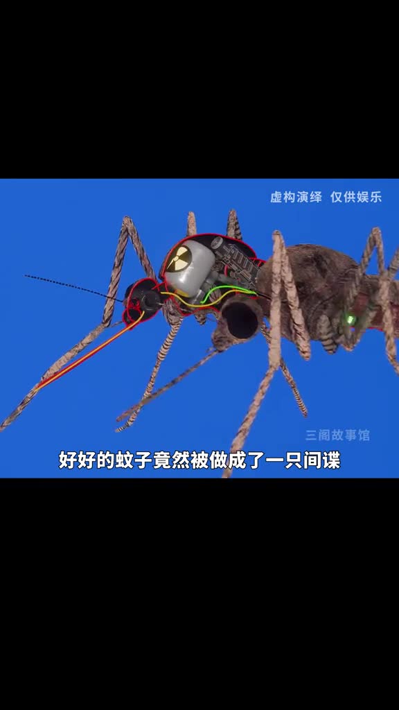 看似普通的蚊子竟是微型的机械间谍