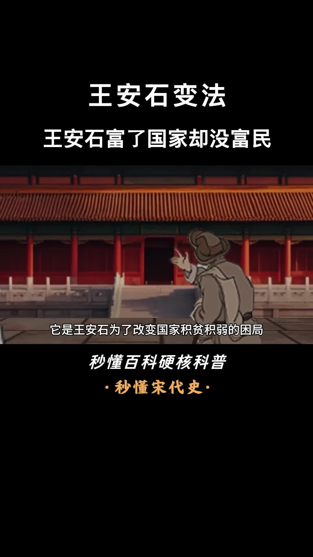 一口气看懂王安石变法王安石富了国家却没富民