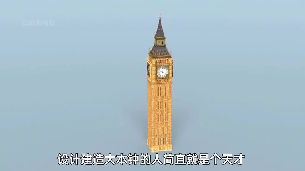 3D动画演示伦敦大本钟工作原理