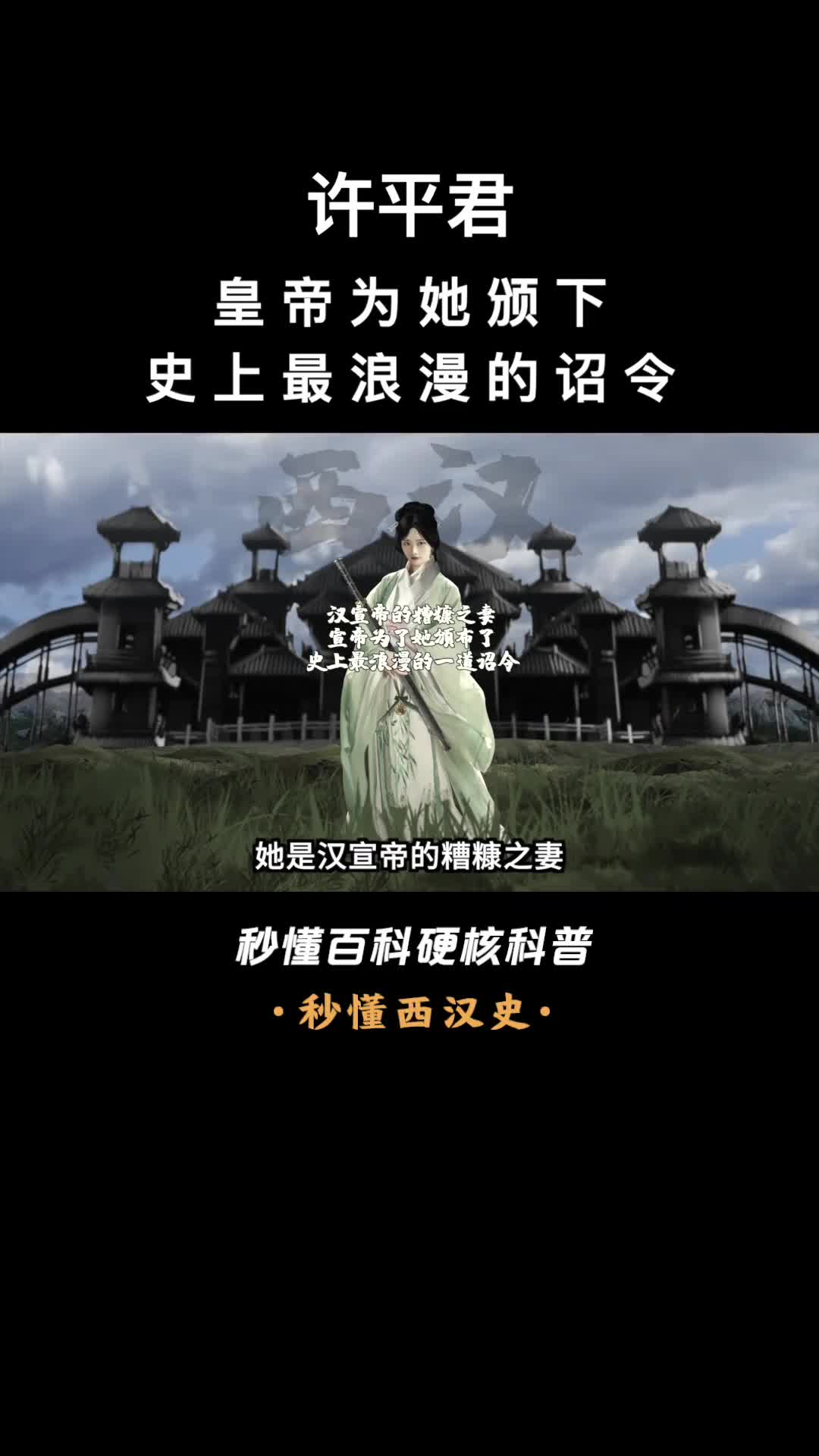 一口气看完许平君皇帝为她颁下史上最浪漫的诏令