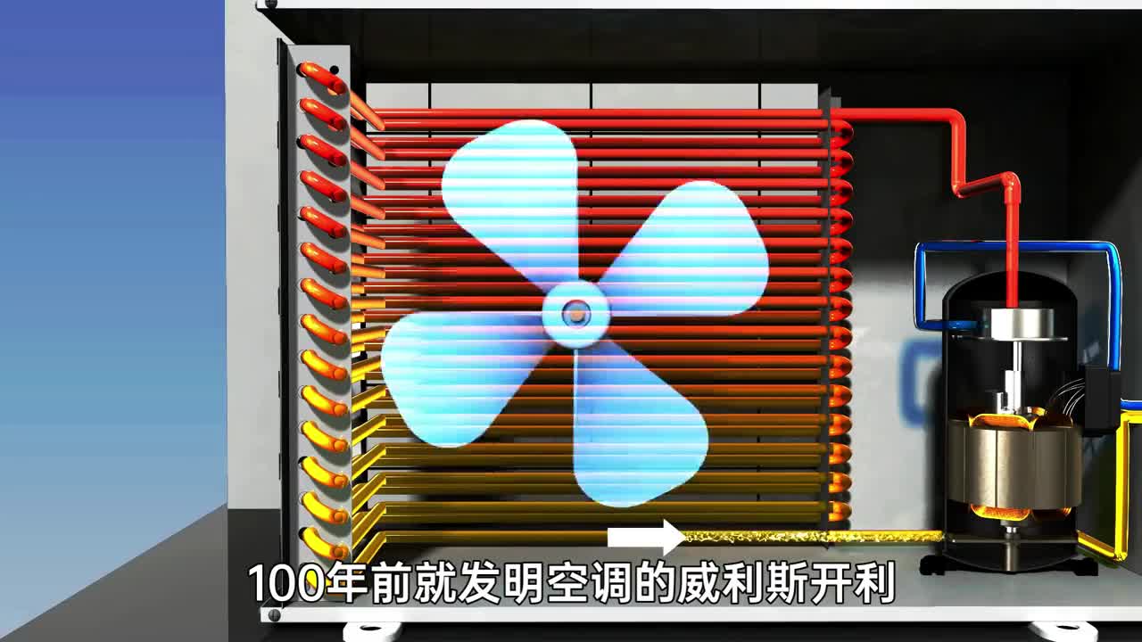 3D动画演示空调工作原理