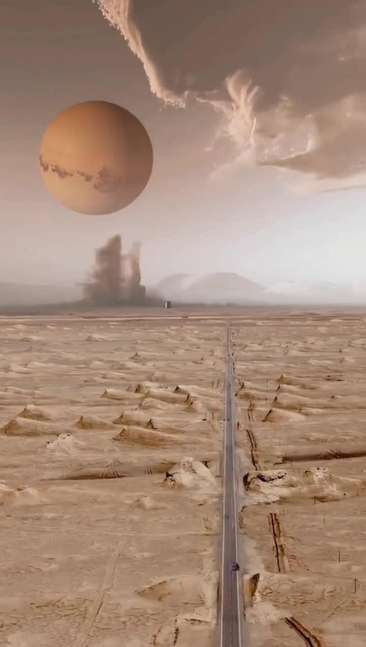 假如火卫二上修了条公路你能看见这样的场景