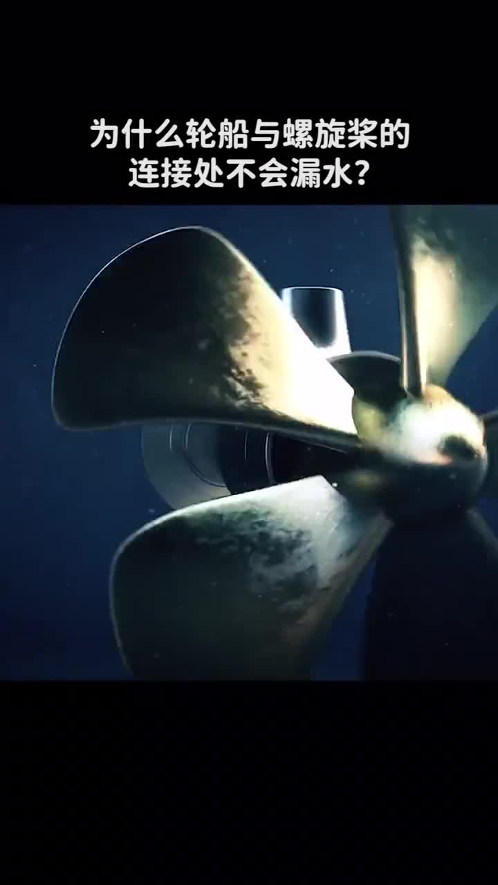 轮船与螺旋桨的连接处是如何防水的