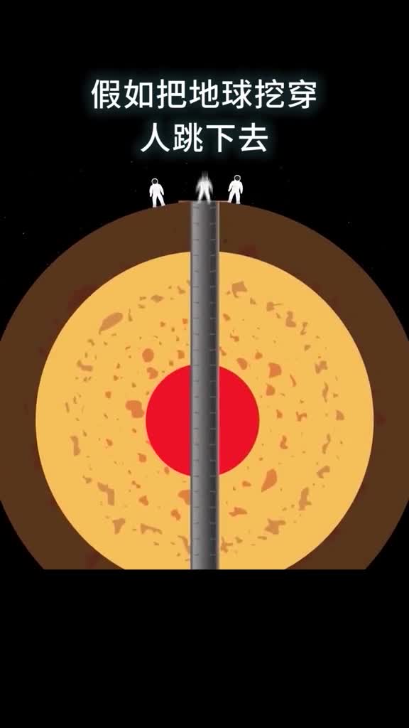 假如把地球挖穿人跳下去能到达地球的另一端吗