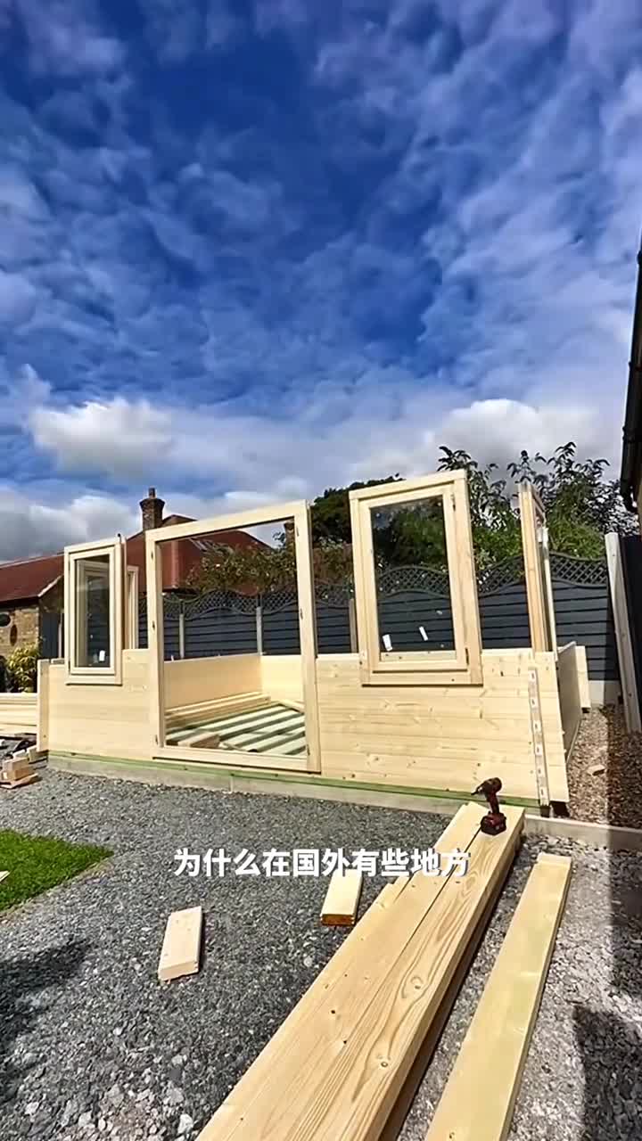 木头拼拼乐竟然只需要两三天就能建造一栋小木屋