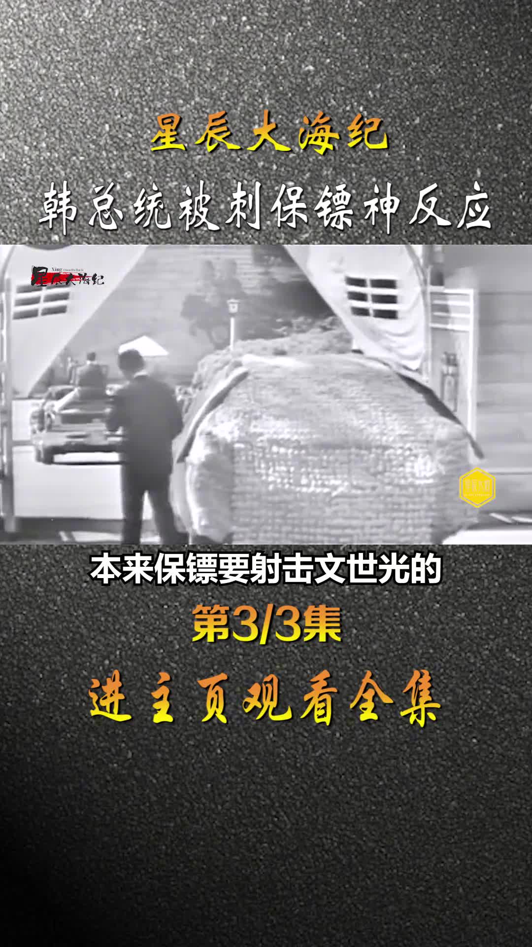 1974韩总统朴正熙被刺录像保镖神反应惊险救主慢动作分析全过程