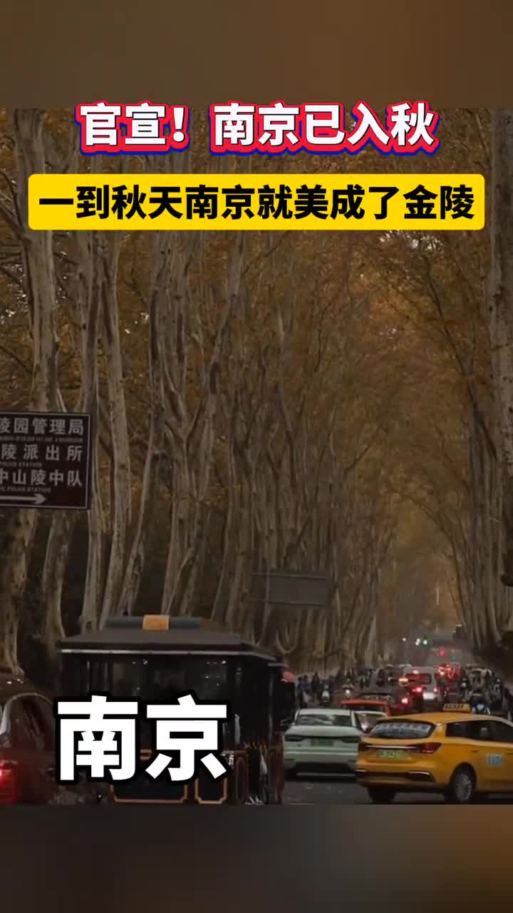 官宣南京入秋了一到秋天南京就美成了金陵南京别称金陵有六朝古都十代都会之称