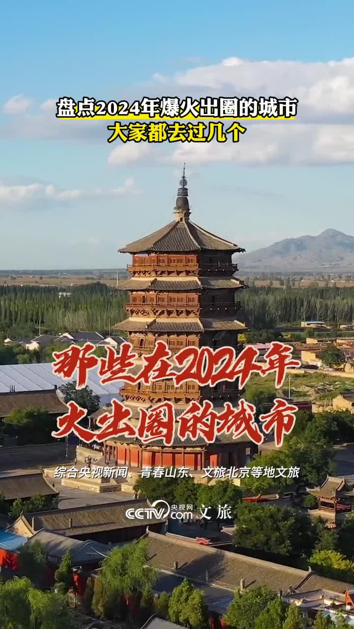 盘点2024年爆火出圈的城市大家都去过几个