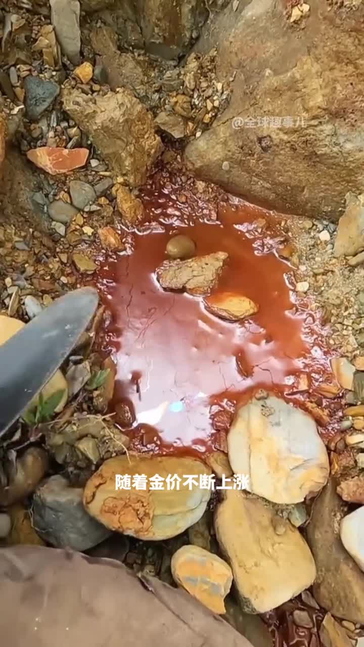 看似普通的泥土里竟藏黄金传统的淘金技艺泥沙淘尽显金沙