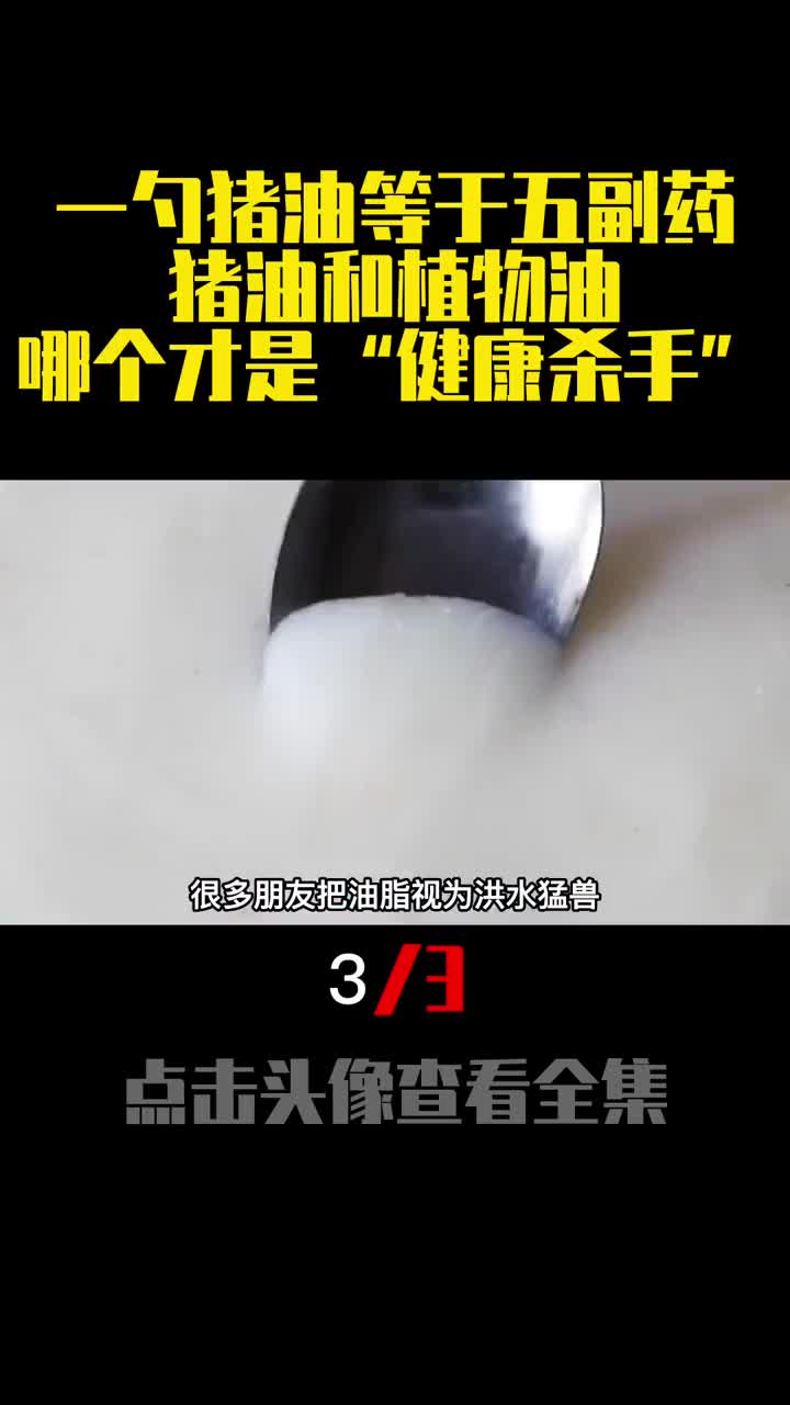 一勺猪油等于五副药猪油和植物油哪个才是健康杀手3