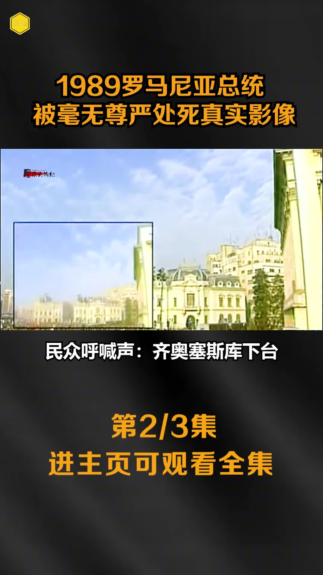 1989年罗马尼亚总统被乱枪扫射而死真实影像从暴乱到被处死仅仅5天时间