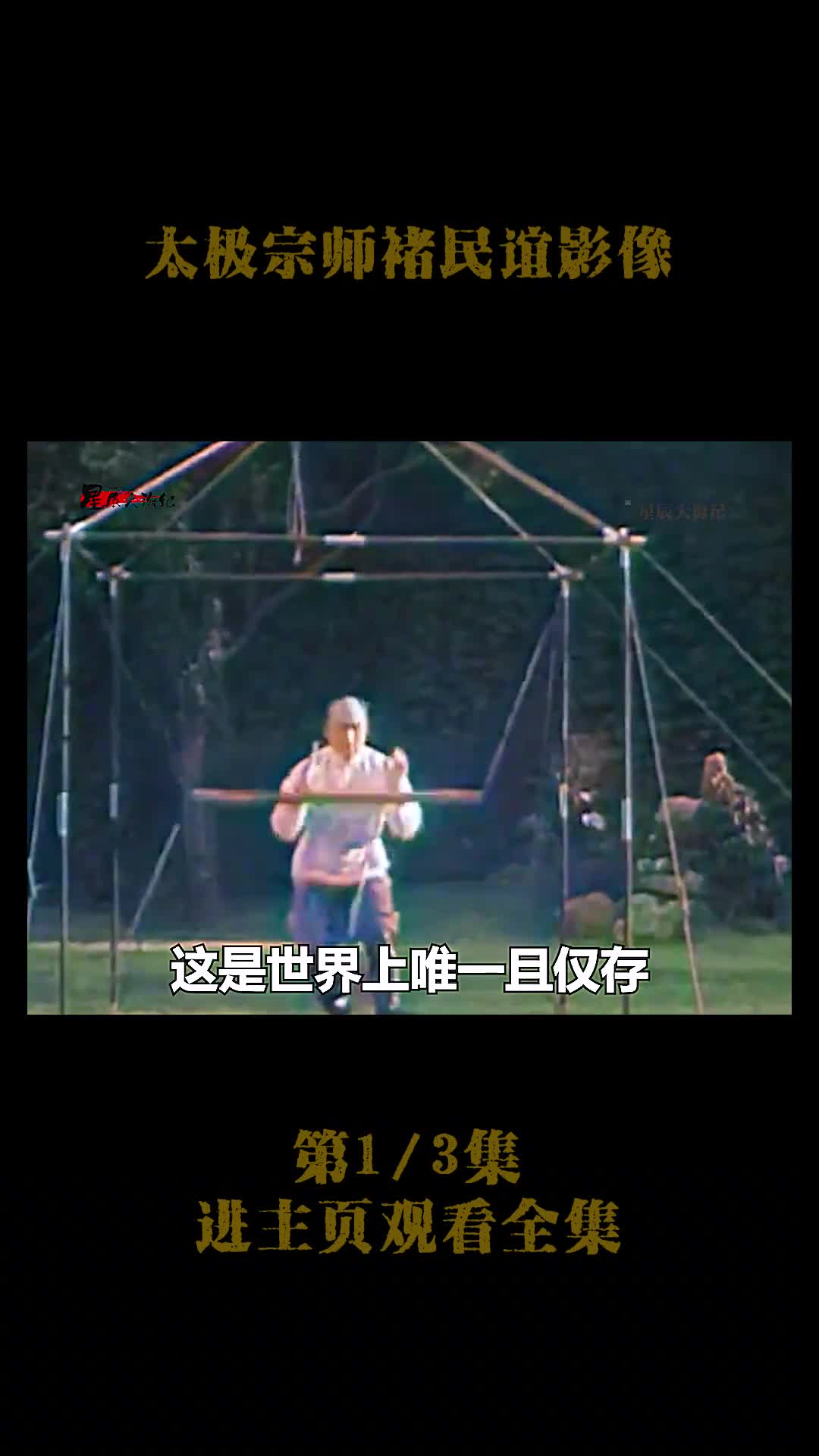 1934年太极宗师褚民谊打太极真实影像1934年太极宗师褚民谊打太极真实影像其独创了太极棍和太极球