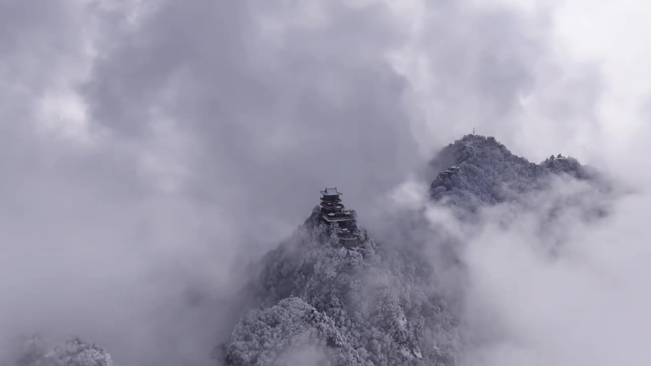 你们期待的云海雪景它来了美到窒息仿佛置身仙境