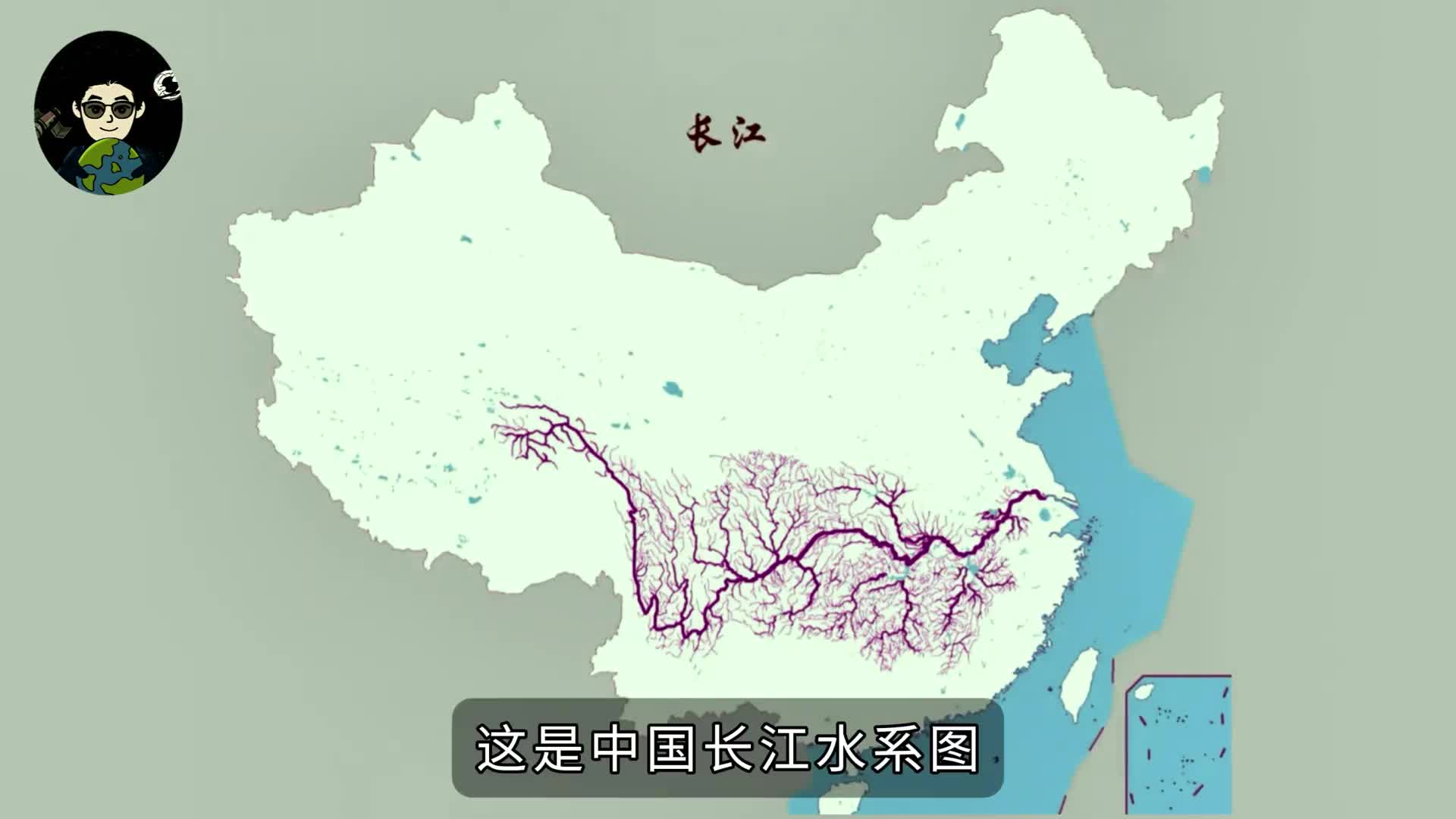 被中国水系图震撼到了大地血脉具象化