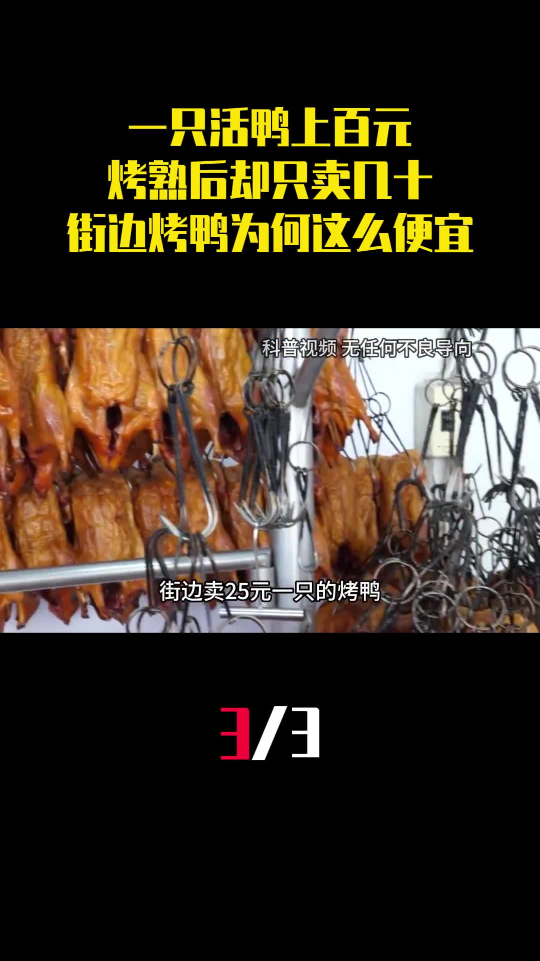 一只活鸭上百元烤熟后却只卖18街边烤鸭为什么这么便宜3