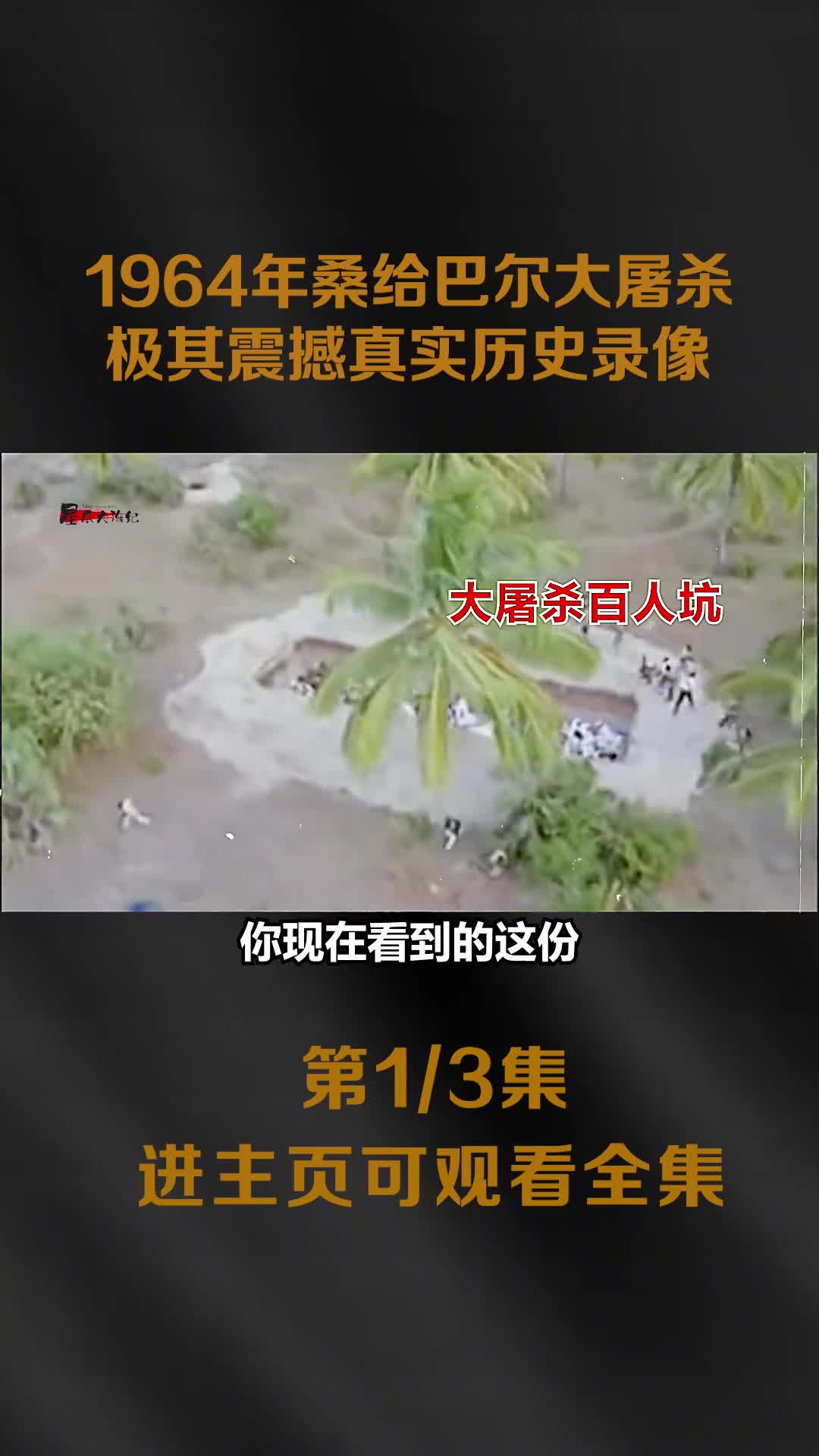 1964非洲桑给巴尔大屠杀现场实拍录像机枪扫射中摄影师差点被杀