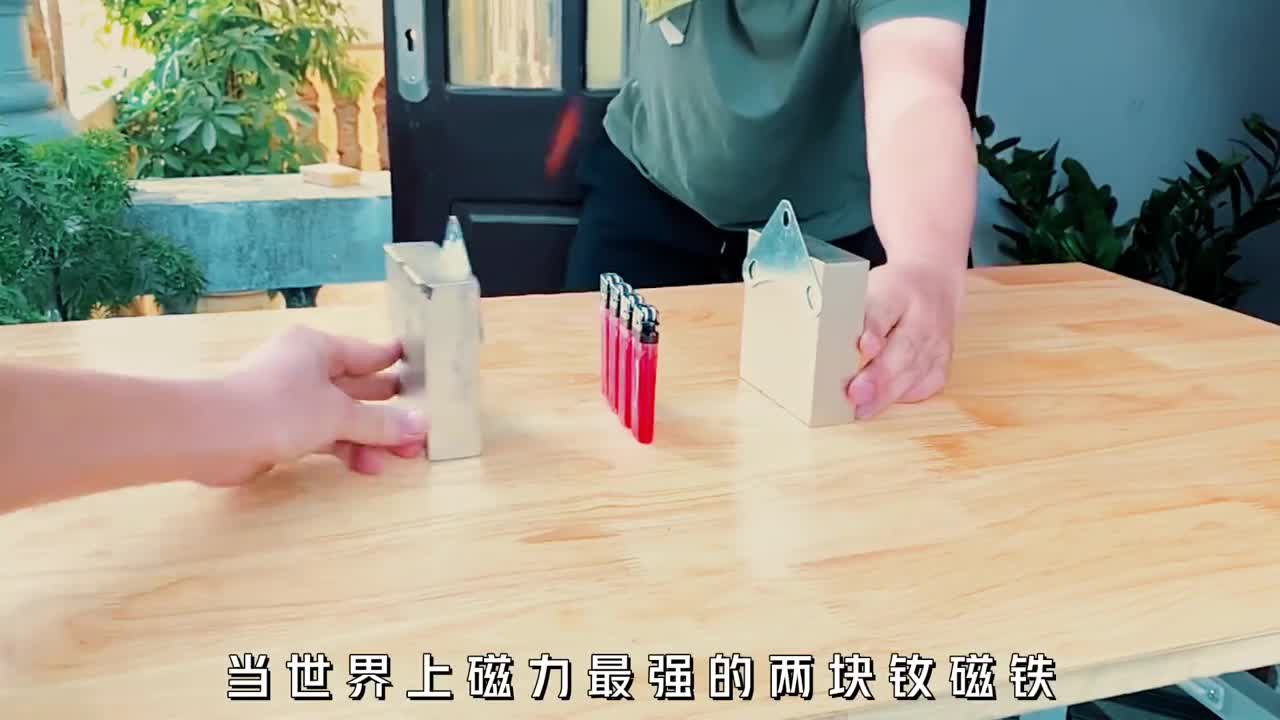 磁力最强的磁铁相互吸引时它的夹击力可以夹碎一切吗