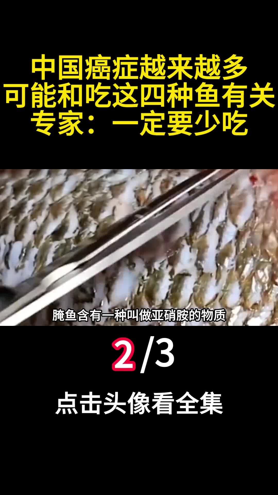 中国癌症越来越多可能和吃这四种鱼有关专家一定要少吃2