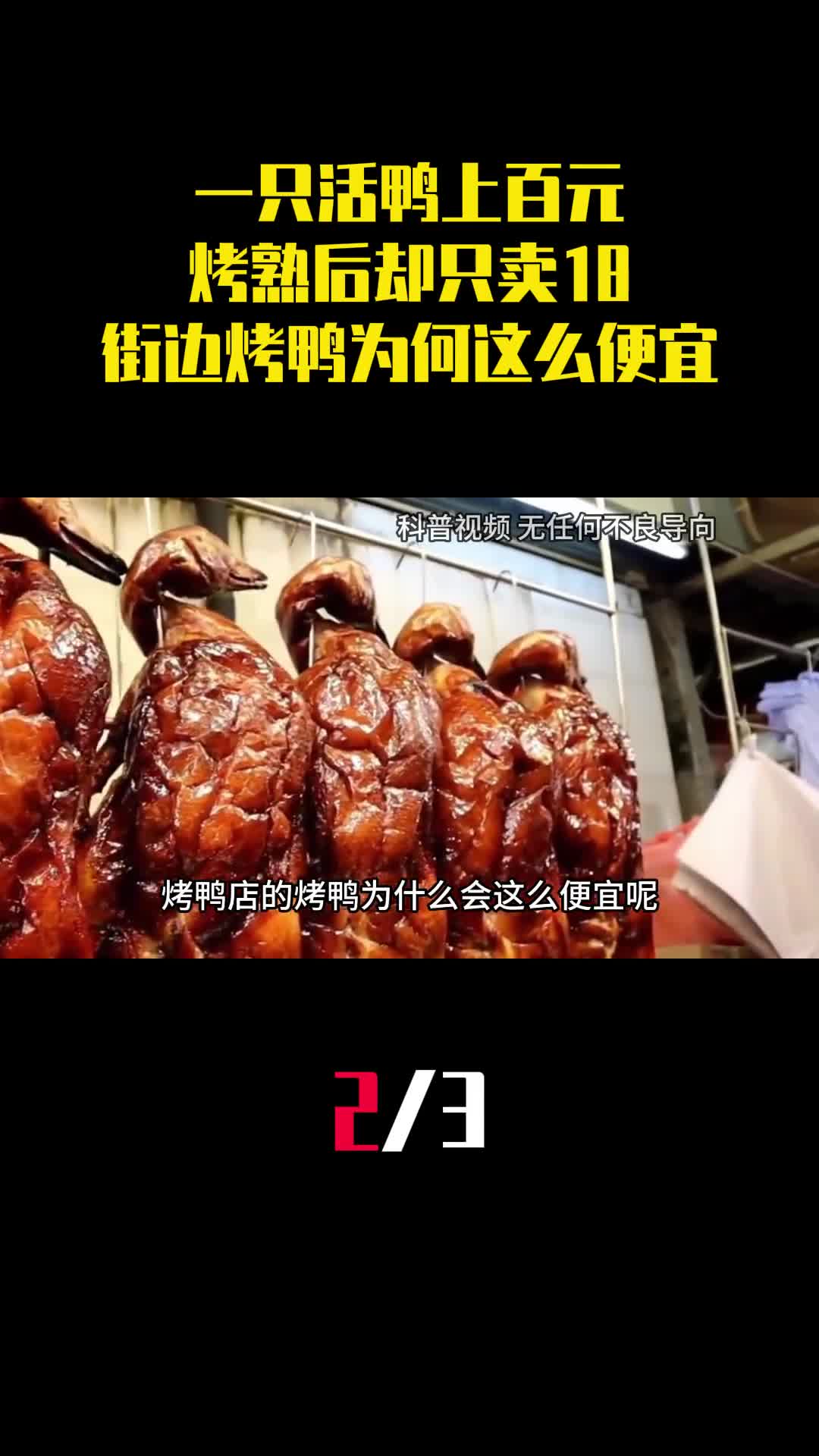 一只活鸭上百元烤熟后却只卖18街边烤鸭为什么这么便宜2