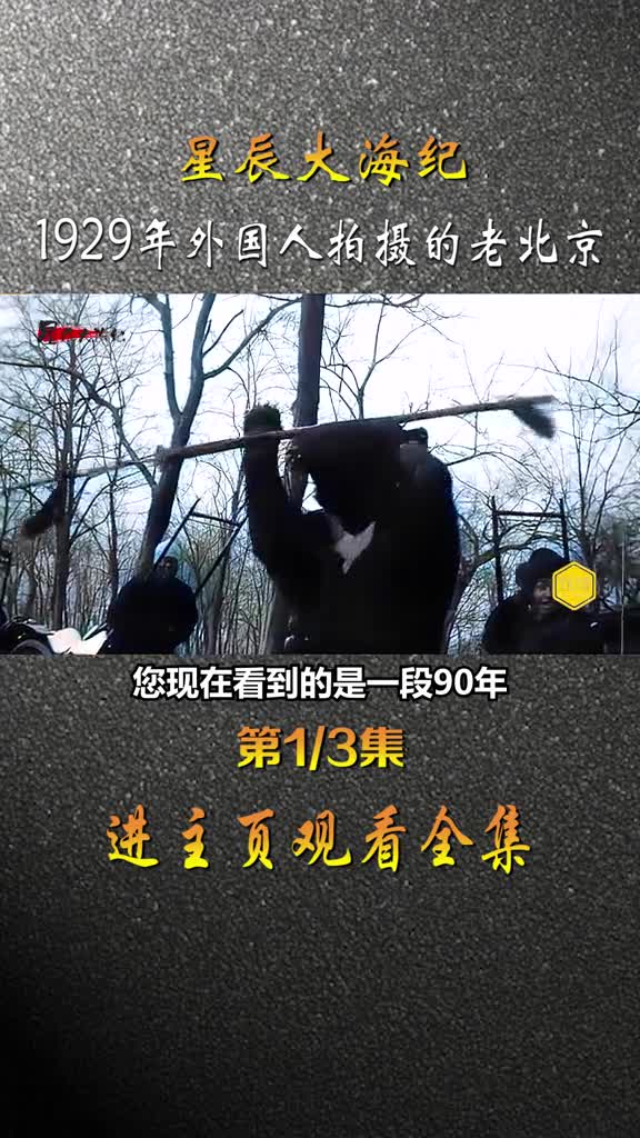 1929年外国人镜头下的老北京影像看街头耍狗熊在颐和园吃中餐