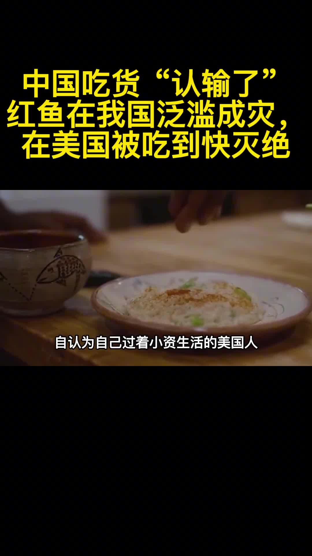 中国吃货认输了红鱼在我国泛滥成灾在美国被吃到快灭绝1