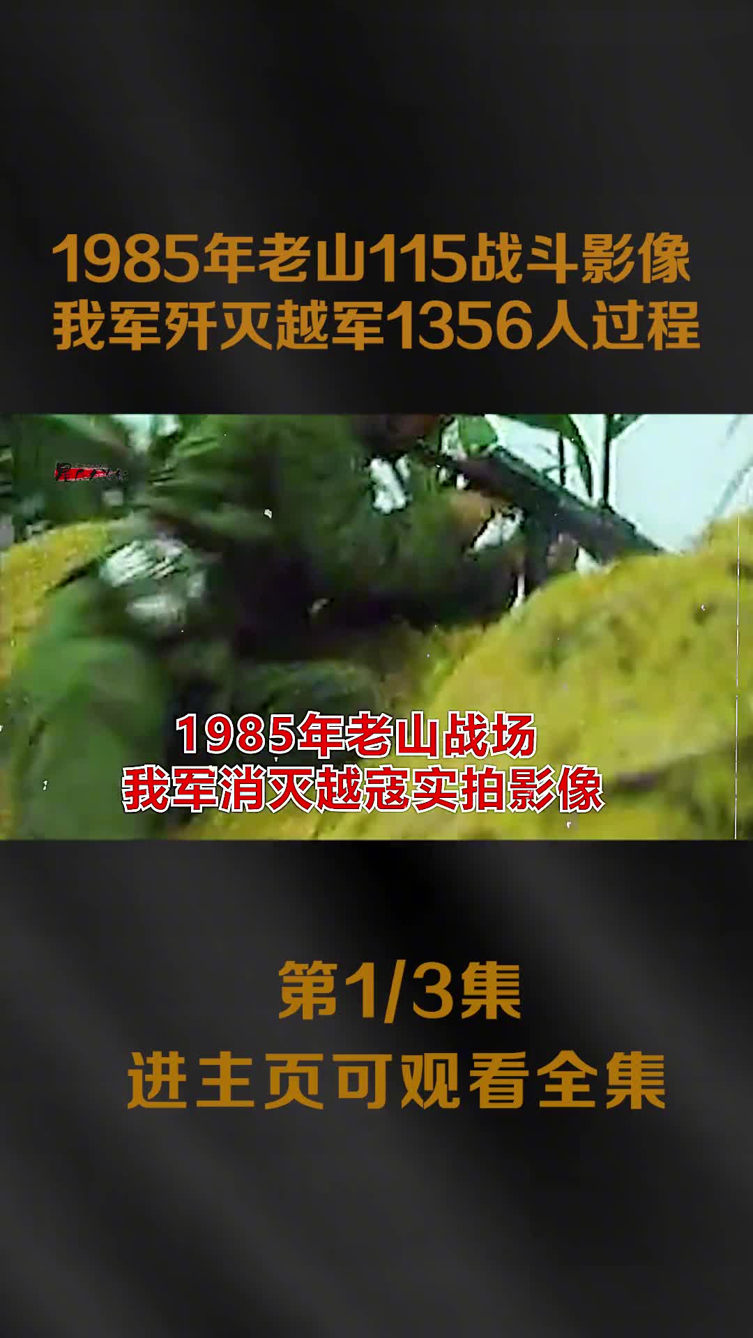 1985年老山115战斗真实影像著名老山的春节停火骗局我军将计就计歼灭越军1356人