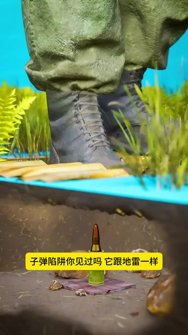 子弹陷阱你没见过吧它跟地雷有什么区别