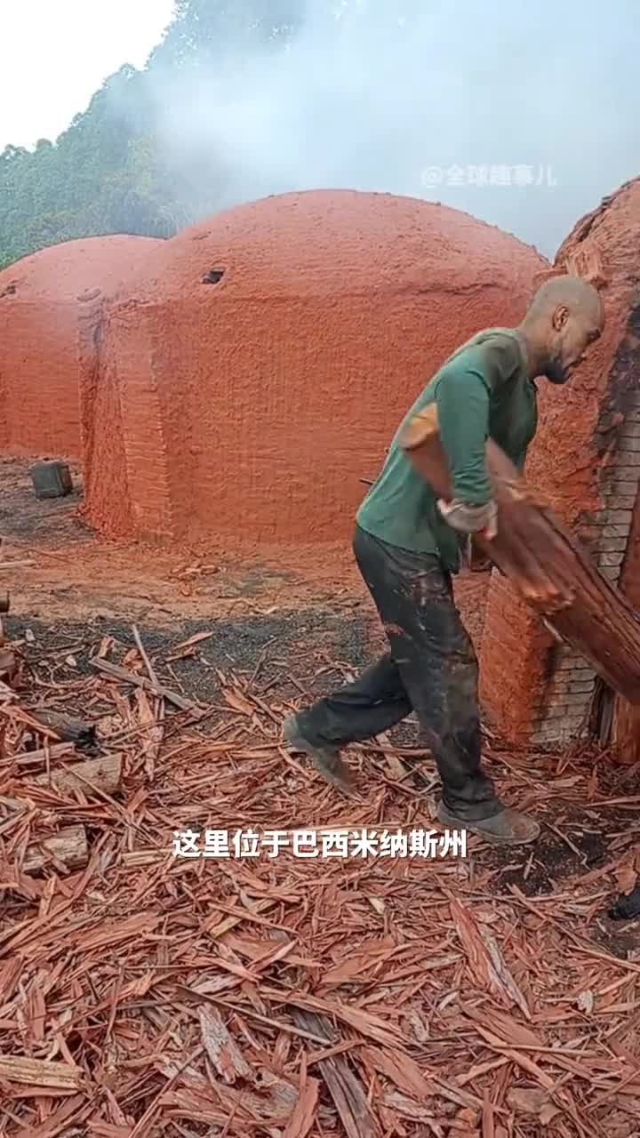 木材如何转变为木炭窑洞中烤出木炭