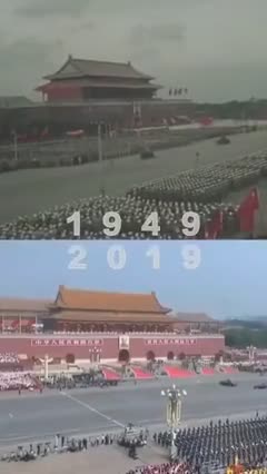 70年阅兵对比70年壮丽山河这盛世如您所愿