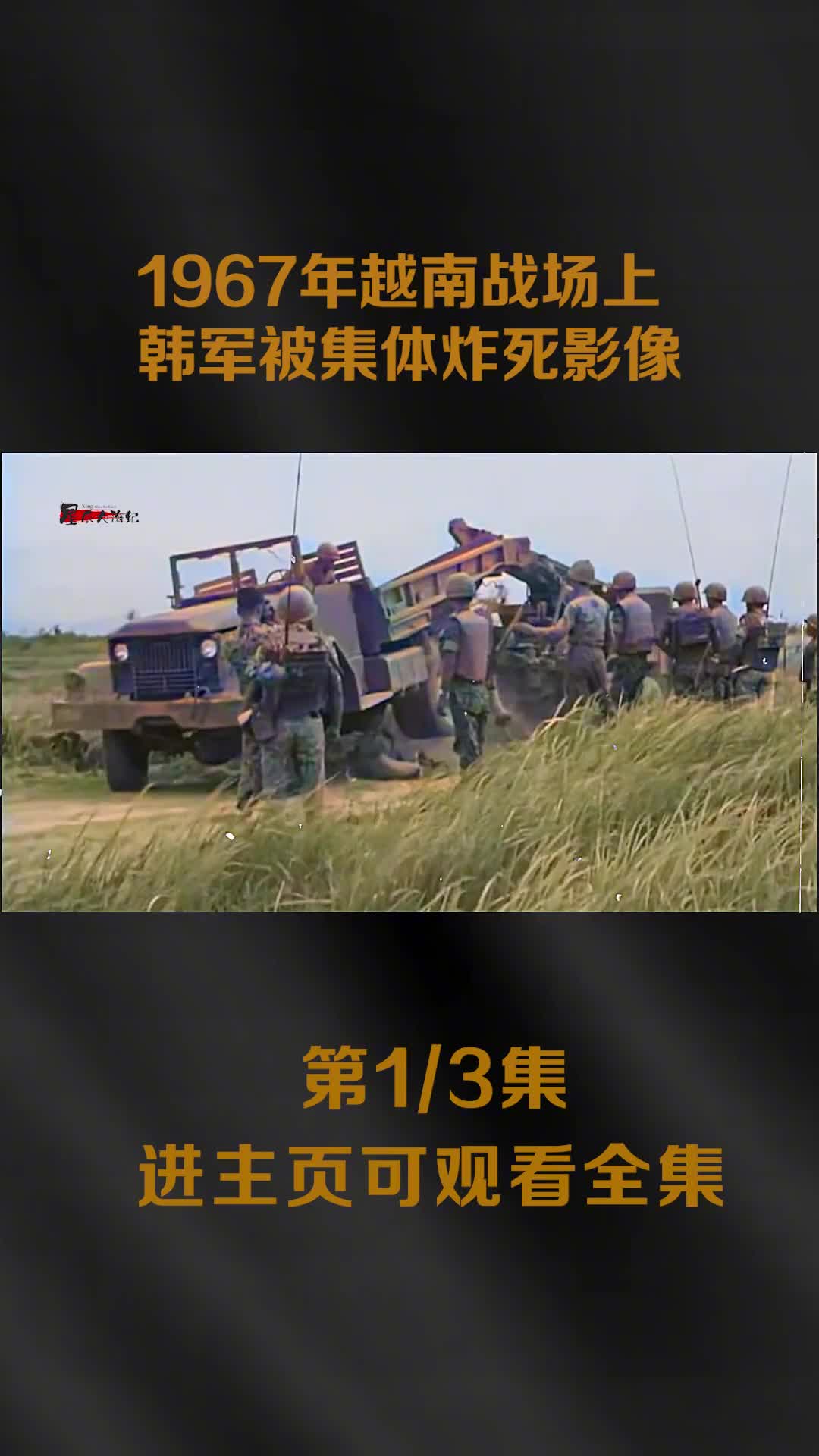 1967年韩军在越南被集体炸死真实影像美军投掷橙剂15万韩军受害