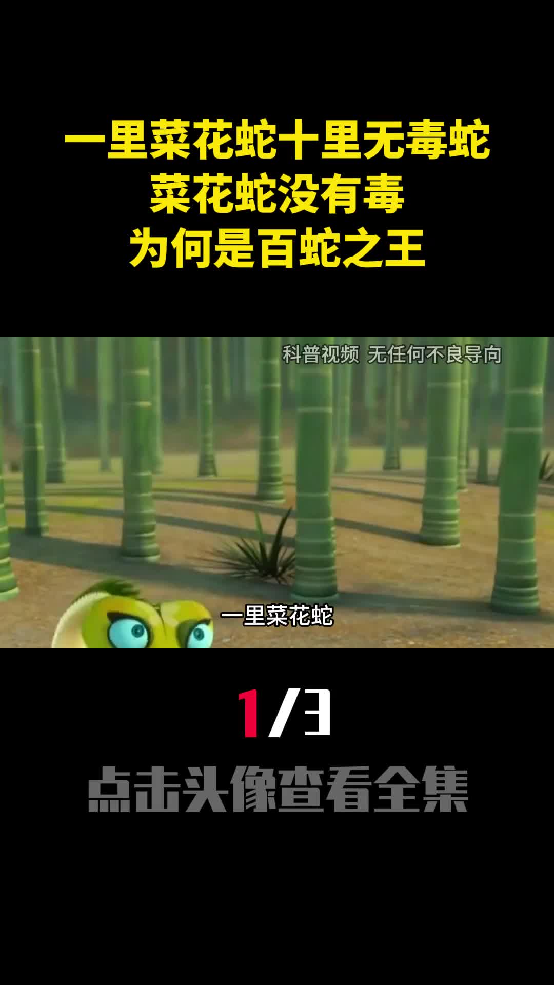 一里菜花蛇十里无毒蛇菜花蛇没有毒为何是百蛇之王1