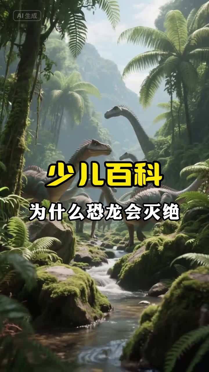 少儿科普百科为什么恐龙会灭绝呢