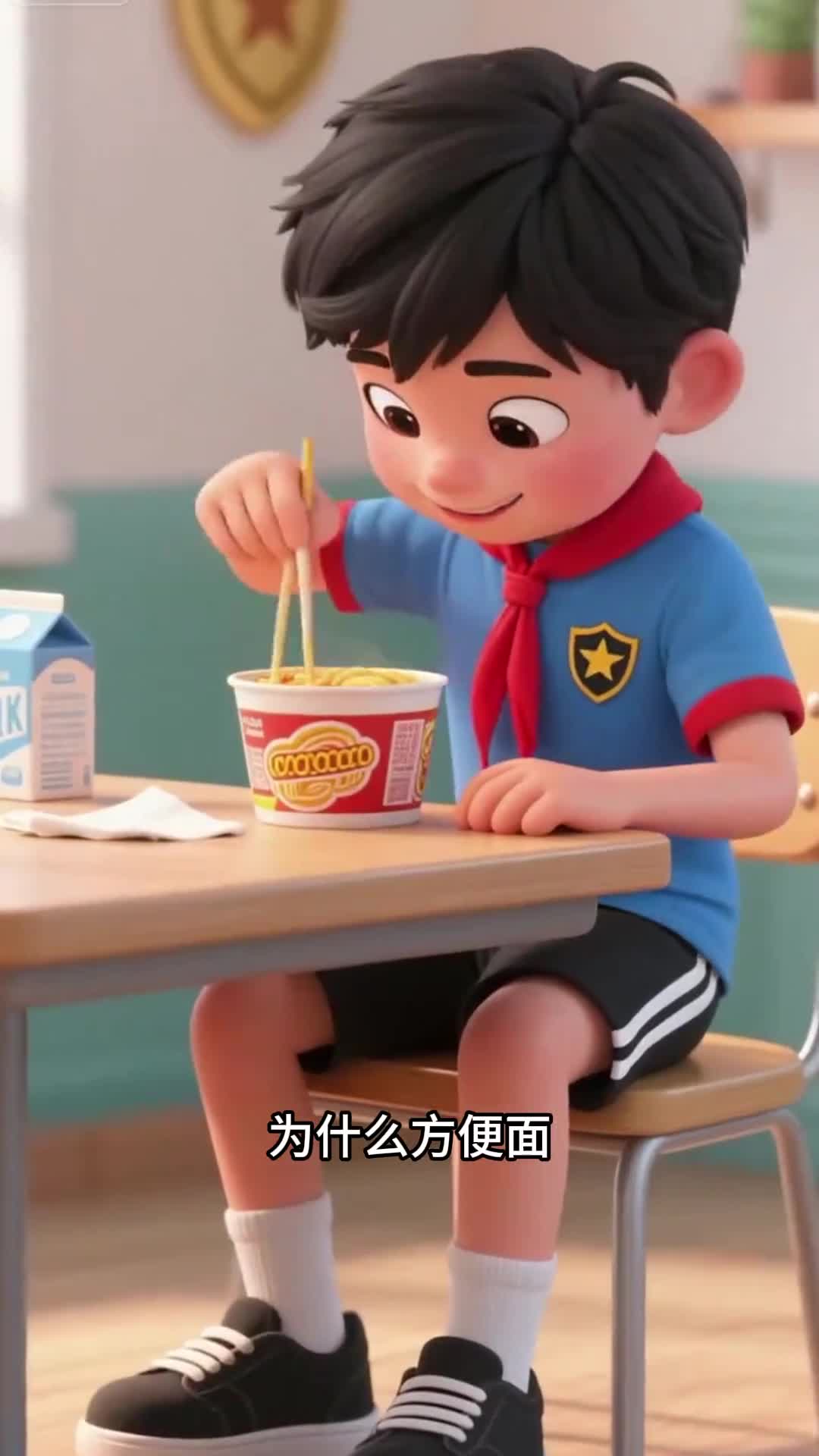 少儿科普百科为什么泡面都是弯弯曲曲的呢